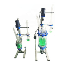 5L small Laboratory Glass Lined Reactor Capacity 5L Glass Reactor